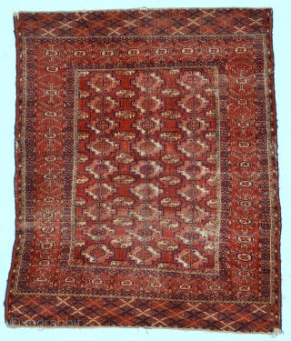 Small Tekke rug 19th century, size is 152 x 122 cm or 5 x 4 ft                 