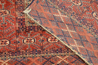 Small Tekke rug 19th century, size is 152 x 122 cm or 5 x 4 ft                 