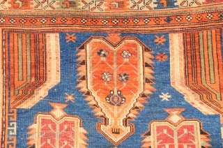 Caucasian Yellow Shirvan (Shikly) rug, end 19th centruy or 1st half 20th century. size is 184 x 122 cm or 6.0 x 4.0 ft         