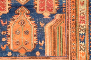 Caucasian Yellow Shirvan (Shikly) rug, end 19th centruy or 1st half 20th century. size is 184 x 122 cm or 6.0 x 4.0 ft         