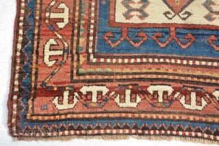 Antique Kurdish rug, end 19th century, fair condition, size is 140 x 93 cm                   