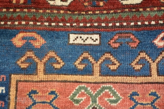 Antique Kurdish rug, end 19th century, fair condition, size is 140 x 93 cm                   