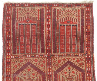 Exceptional Ersari Prayer rug dated to 1333 according to today's date is 1914, so it's 102 years old. Condition is quit good, it has good pile. it's size is 163 x 119  ...