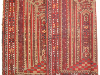 Exceptional Ersari Prayer rug dated to 1333 according to today's date is 1914, so it's 102 years old. Condition is quit good, it has good pile. it's size is 163 x 119  ...