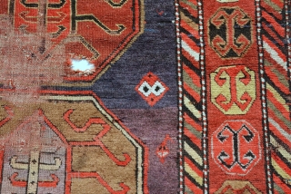 Karabagh lenkeron, End 19th or Early 20th century, size is 236 x 128 cm.                   