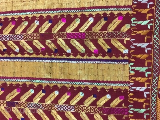 Vintage phulkari from east Punjab from Mansa district of Punjab state India in very good condition with rare design.              