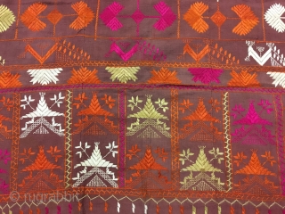 Vintage phulkari from east Punjab India from bungal village of Gurdaspur district of Punjab in very good condition.               