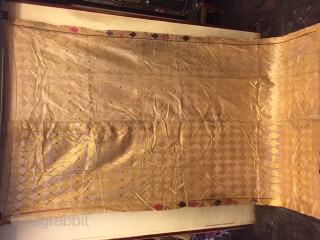 Rare Phulkari Bagh from west Punjab (Pakistan)India in one off white colour in fair condition used during the marriage occasion in India           