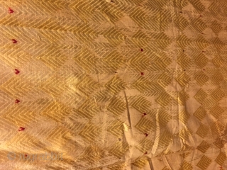 Rare Phulkari Bagh from west Punjab (Pakistan)India in one off white colour in fair condition used during the marriage occasion in India           