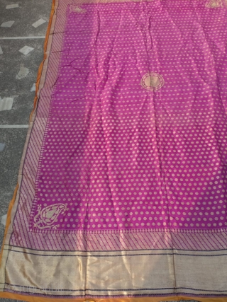 Vintage real Zari dupatta from Varanasi Uttar Pradesh India used by the royal families the dupatta is in mint wearable condition the size of the dupatta is 274 cm X 198 cm. 