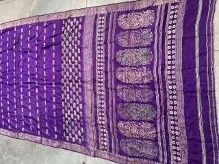 Vintage fine quality Baluchuri sari from baluchar village of Murshidabad district of West Bengal India early 19 century in good condition with mango design in pallu and butas all over .the sari  ...