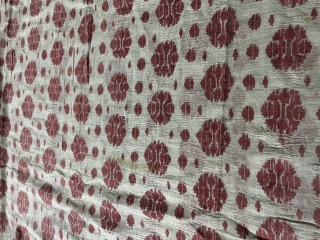 Rare very fine quality Vintage Dhakai sari from undivided Bengal probably presently Dhaka city Bangladesh of today, done around  C .1850-1875 made from  very fine Muslin cotton with double side  ...