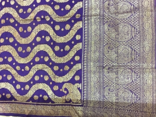 Vintage Pitambari sari from Benaras city of Uttar Pradesh India used by the Indian royal family's for special events in there families the sari is in mint condition ready to wear . 