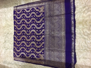 Vintage Pitambari sari from Benaras city of Uttar Pradesh India used by the Indian royal family's for special events in there families the sari is in mint condition ready to wear . 