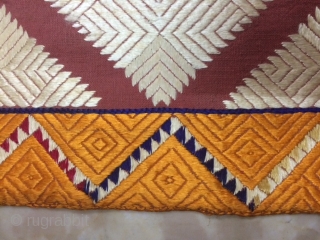 CHAND PHULKARI BAGH  FROM WEST PUNJAB (PAKISTAN)INDIA. WITH RARE DESIGN IN GOOD CONDITION.                   