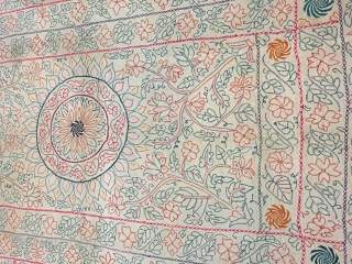 Kantha from  Jhikargachha village of Jessore District in the Division of Khulna, Bangladesh know for its finely hand embroidered work vintage Kanthas to its best embroidery  with the huge size  ...