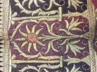 Bichyat velvet kala batu work from the royals of Lucknow Uttar Pradesh india used in their  court .the bichyat is rare to find in this good condition and size mainly find  ...