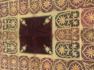 Bichyat velvet kala batu work from the royals of Lucknow Uttar Pradesh india used in their  court .the bichyat is rare to find in this good condition and size mainly find  ...