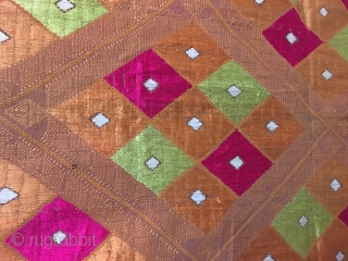 Surajmukhi vintage Phulkari Bagh  from Mansa village of Punjab state of India in good condition                 