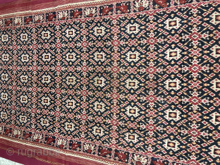 Vintage Double ikat patan Patola  from Gujarat India 19C. With one of the rare motif Ratan chowk Bhat the sari has several rafus and also the size has been reduced and  ...