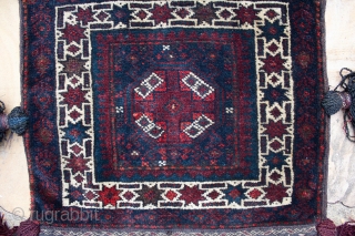 This is a Baluch double sided Chanteh woven during the beginning if the 20th Century circa 1900-1920.  ITs in perfect full pile condition with its original tassels and is made using  ...