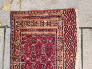 Turkman large tobra 25 x 54 inch super fine weave. Message me for extra picture or information.

Please email at pbeheshti@live.com because i have been told inquiries were sent but i never received  ...