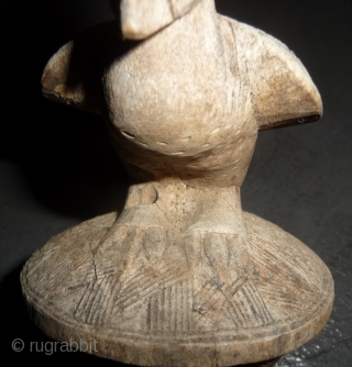 a beautiful and unusual songye wooden carving, seems to have a good age for an african artefact . approximately 30cm high. Democratic Republic of the Congo       