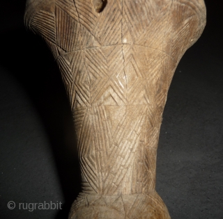 a beautiful and unusual songye wooden carving, seems to have a good age for an african artefact . approximately 30cm high. Democratic Republic of the Congo       