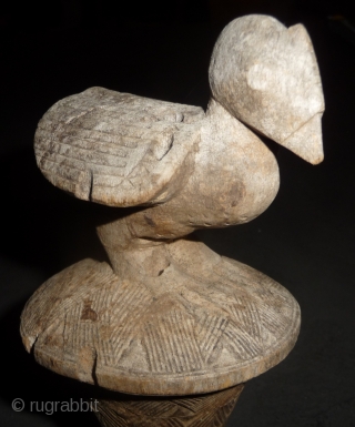 a beautiful and unusual songye wooden carving, seems to have a good age for an african artefact . approximately 30cm high. Democratic Republic of the Congo       