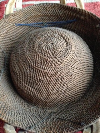 rare antique shaman hat presumably from the lisu people in the north western part of the yunnan province. the basketry work is woven in one piece and dates most probably from the  ...