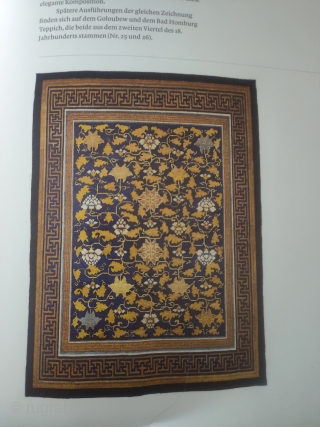 early qing shunzhi-kanxi era ningxia carpet with a design similar to the yamanaka carpet (pic. 2) but even of an.higher esthetic despite the condition... a rarity of early chinese imperial.weaving   