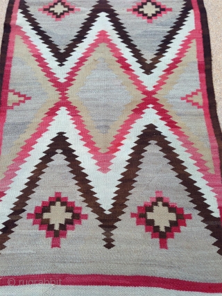 large antique navajo rug with beautiful design. very good original condition with no restoration. professionally cleaned. 200x 128cm               