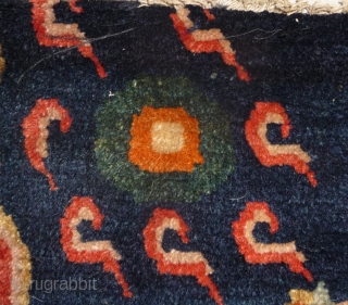 a powerful tibetan saddle rug.                            