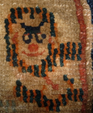 a powerful tibetan saddle rug.                            