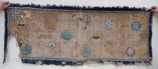 rare ningxia altar rug ca 150x 60cm, china first half 18th c.                     
