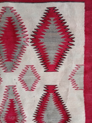 very nice navajo horse blanket very fine weave first half 20th century                     