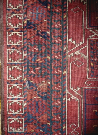 early central asian ensi with  interesting design features 138 x168cm.                      