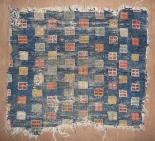 tibetan horse cover fragment. 66x 72cm                           