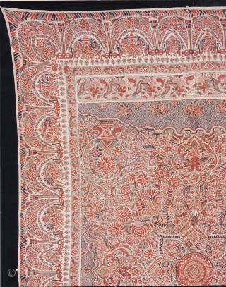 Indian Trade textiles 005 - Coromandel Coast, ceremonial cloth and sacred heirloom traded to Indonesia, 18-19th century, very good condition. Price on request.          