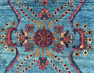 Stunning c. 1870 Persian Lillihan small rug. 26"x47". Super fine weave. Please email: patrickpouler@gmail.com