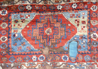 Rare 18th c. Anatolian Sivas Sarkisla rug fragment. 48"x 64". (Missing only about 2 ft at the bottom.) Exceptional wool and color (including natural camel). Mounted to the highest standard. Once in  ...