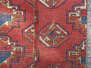 Rare 18th c. Turkoman Salor chuval fragment. 83 cm x 66 cm. Super fine. Comments from expert facebook group.  Email: patrickpouler@gmail.com           