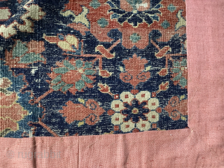 Circa 1700-1750 very fine Harshang design Northwest Persian rug fragment. 30" x 53". Please email: patrickpouler@gmail.com                 