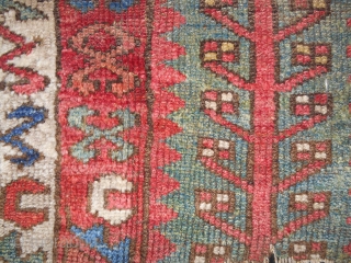 Rare striped East Anatolian rug fragment > 18th c.                        