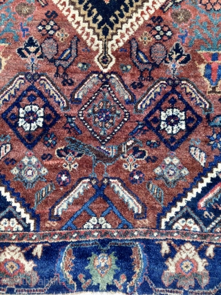 Afshar carpet.

114 x 135 cm/ 3' 9''x 4' 5''                        