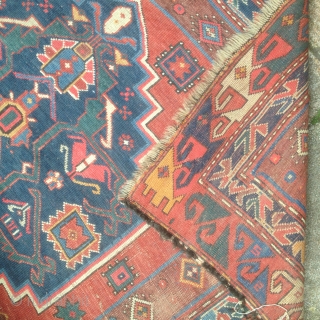 Antique Caucasian runner. 502x107cm (16' 6''x 3' 6'')                         