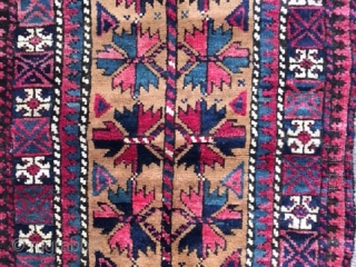 Antique or near-antique complete Baluch (Belouch, Baluchi) Balisht, all original with no repairs, excellent condition with very minor wear, soft lustrous wool and great, well saturated colors and well executed Tree of  ...