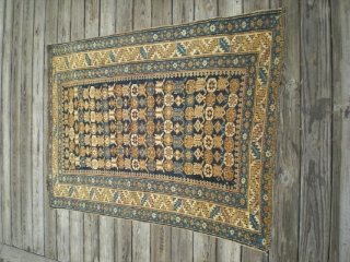 Well maintained, finely woven antique Caucasian Kuba rug, approx. 350 kpsi. Nice use of colors, well saturated.
Guesstimate of age at 1900 (between late 1800's - very early 1900's). Unusually good condition for  ...