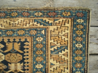 Well maintained, finely woven antique Caucasian Kuba rug, approx. 350 kpsi. Nice use of colors, well saturated.
Guesstimate of age at 1900 (between late 1800's - very early 1900's). Unusually good condition for  ...