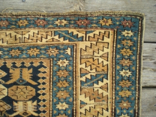 Well maintained, finely woven antique Caucasian Kuba rug, approx. 350 kpsi. Nice use of colors, well saturated.
Guesstimate of age at 1900 (between late 1800's - very early 1900's). Unusually good condition for  ...